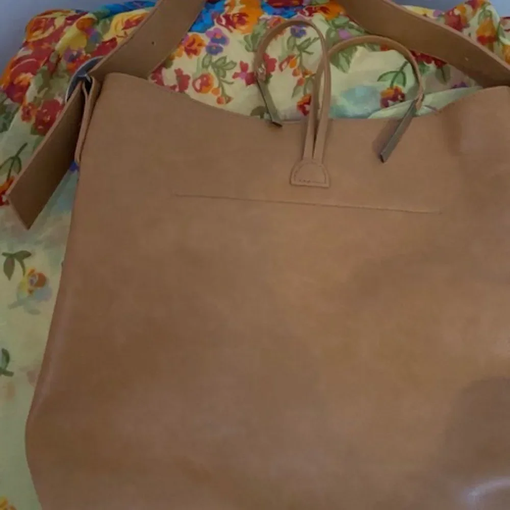 Susan Joy Camel Vegan Leather Hobo with Tassel